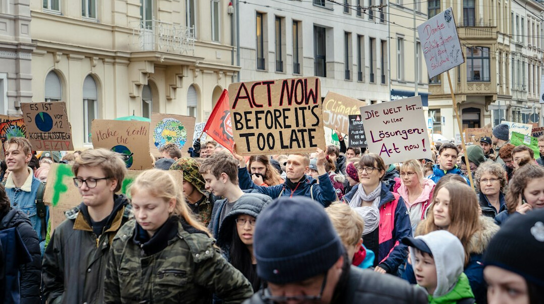 climate protest march