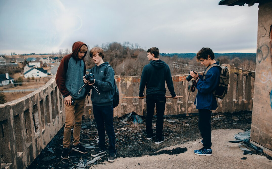 teenagers discussing future plans